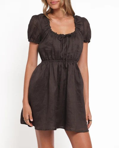 Espresso-coloured dress